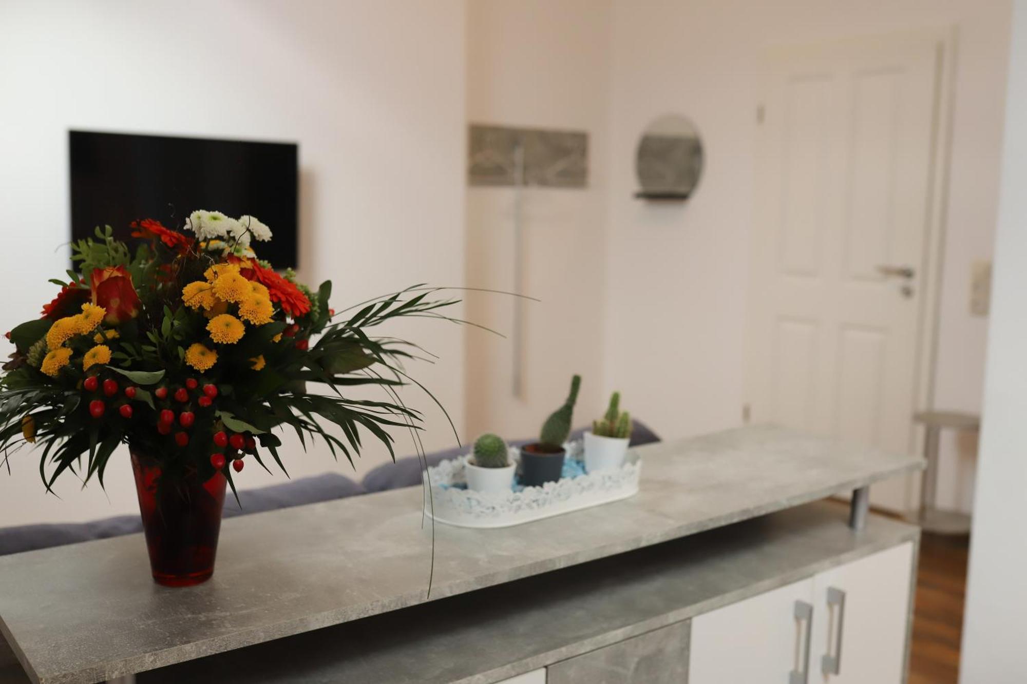 מאמלסדורף Ferienwohnung Am Herzplatz מראה חיצוני תמונה