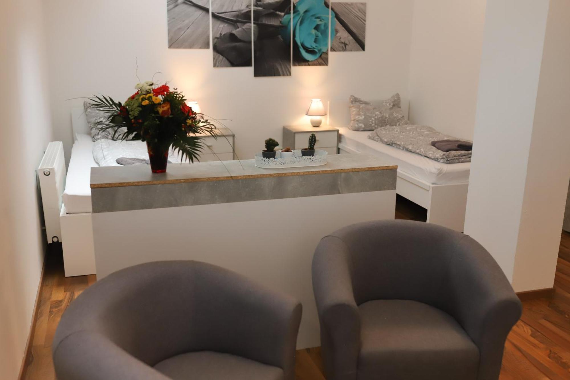 מאמלסדורף Ferienwohnung Am Herzplatz מראה חיצוני תמונה